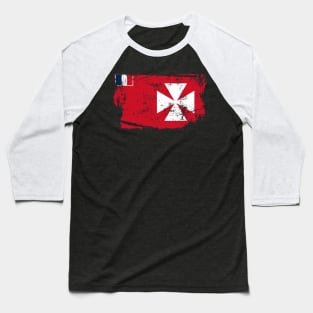 Wallis Island Flag Baseball T-Shirt